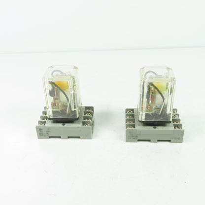 Omron MK2EPN-UA-AC24 10A 230VAC Relay 24VDC Coil Lot of 2