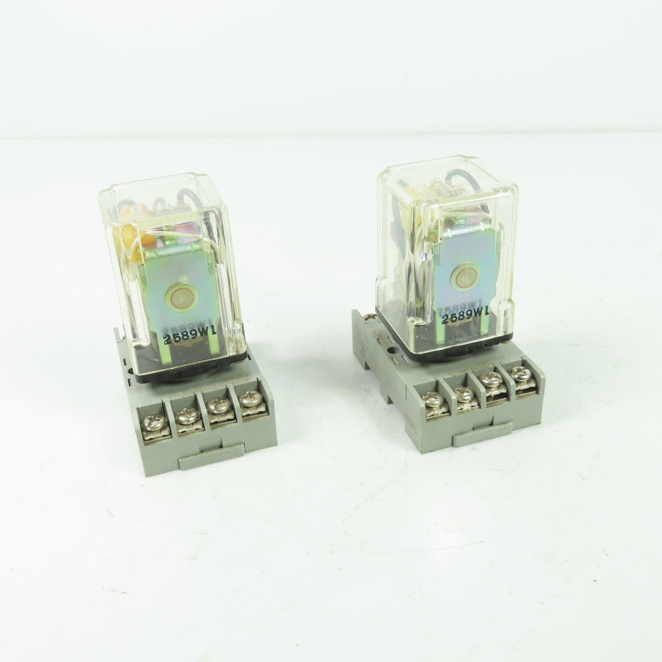 Omron MK2EPN-UA-AC24 10A 230VAC Relay 24VDC Coil Lot of 2