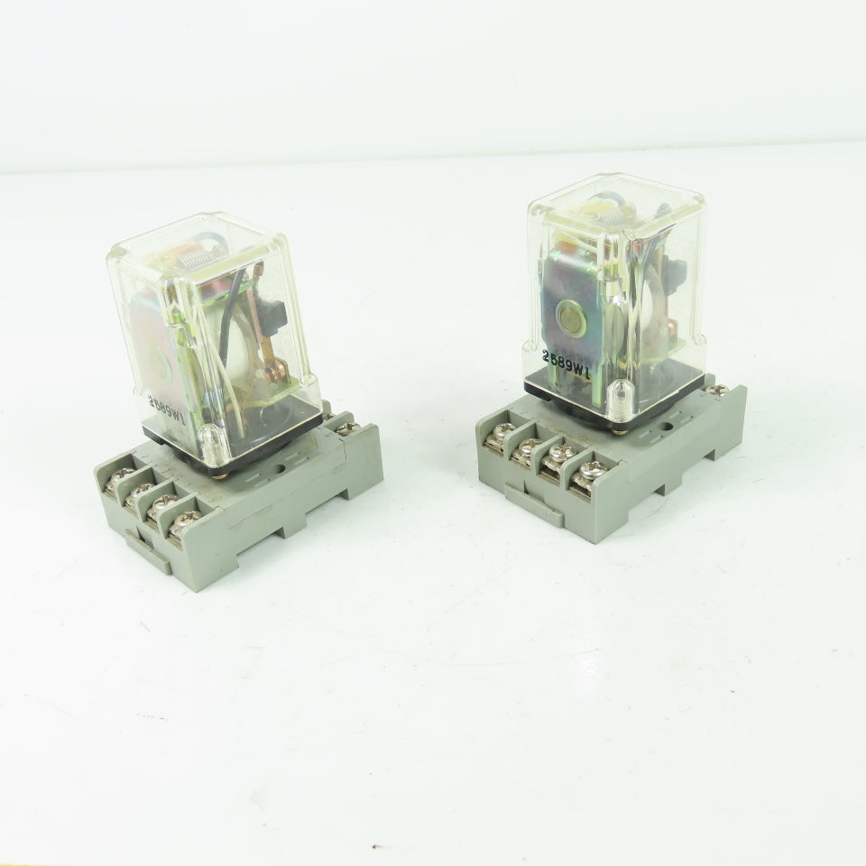 Omron MK2EPN-UA-AC24 10A 230VAC Relay 24VDC Coil Lot of 2