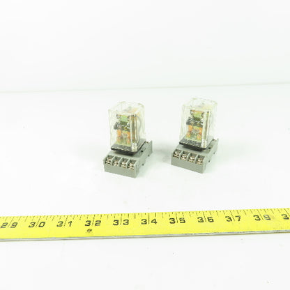 Omron MK2EPN-UA-AC24 10A 230VAC Relay 24VDC Coil Lot of 2