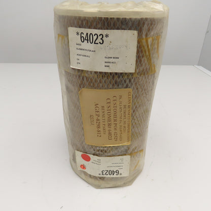 Bennett 64023 6-1/2" OD x 4-1/4" ID 12" Tall Pleated Air Filter Cartridge
