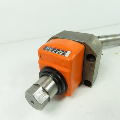Siko Digit Position Indicator Counter W/ Mounted Flexible Drive Shaft Assembly