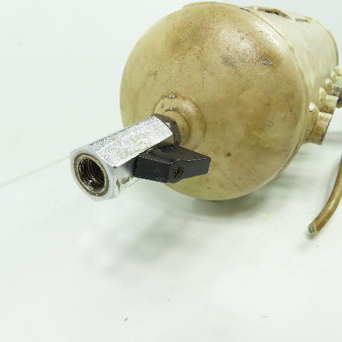 Bomeca 2.5 Liter Steel Air Holding Tank Reservoir 11 Bar W/ Valve