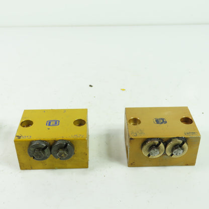 Lubrication Metering Manifold Lot Of (1) 4 Way & (2) 2 Way