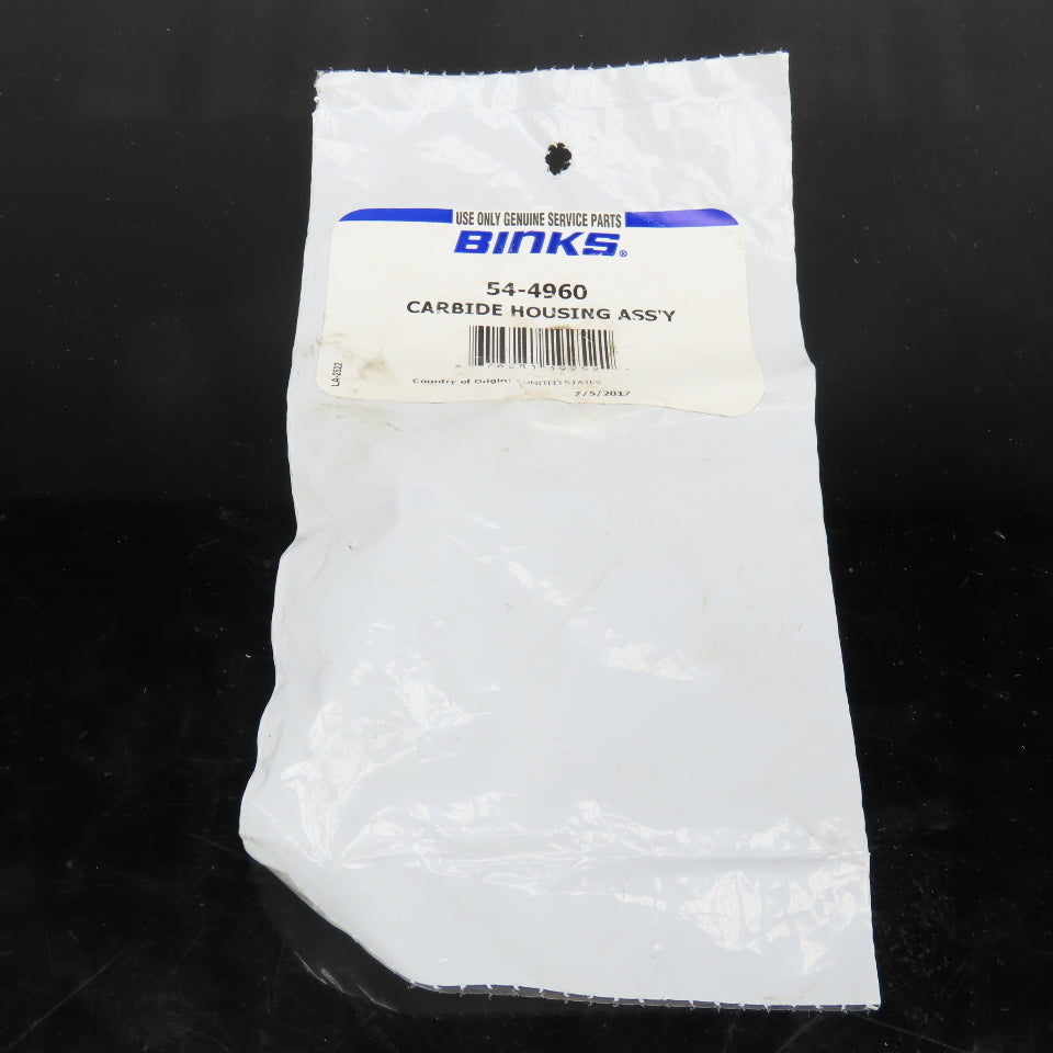 Binks 54-4960 Carbide Housing Assembly