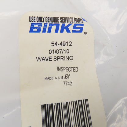 Binks 54-4912 Wave Spring Lot Of 3