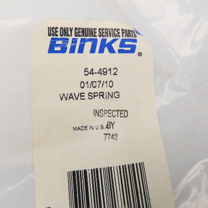 Binks 54-4912 Wave Spring Lot Of 3