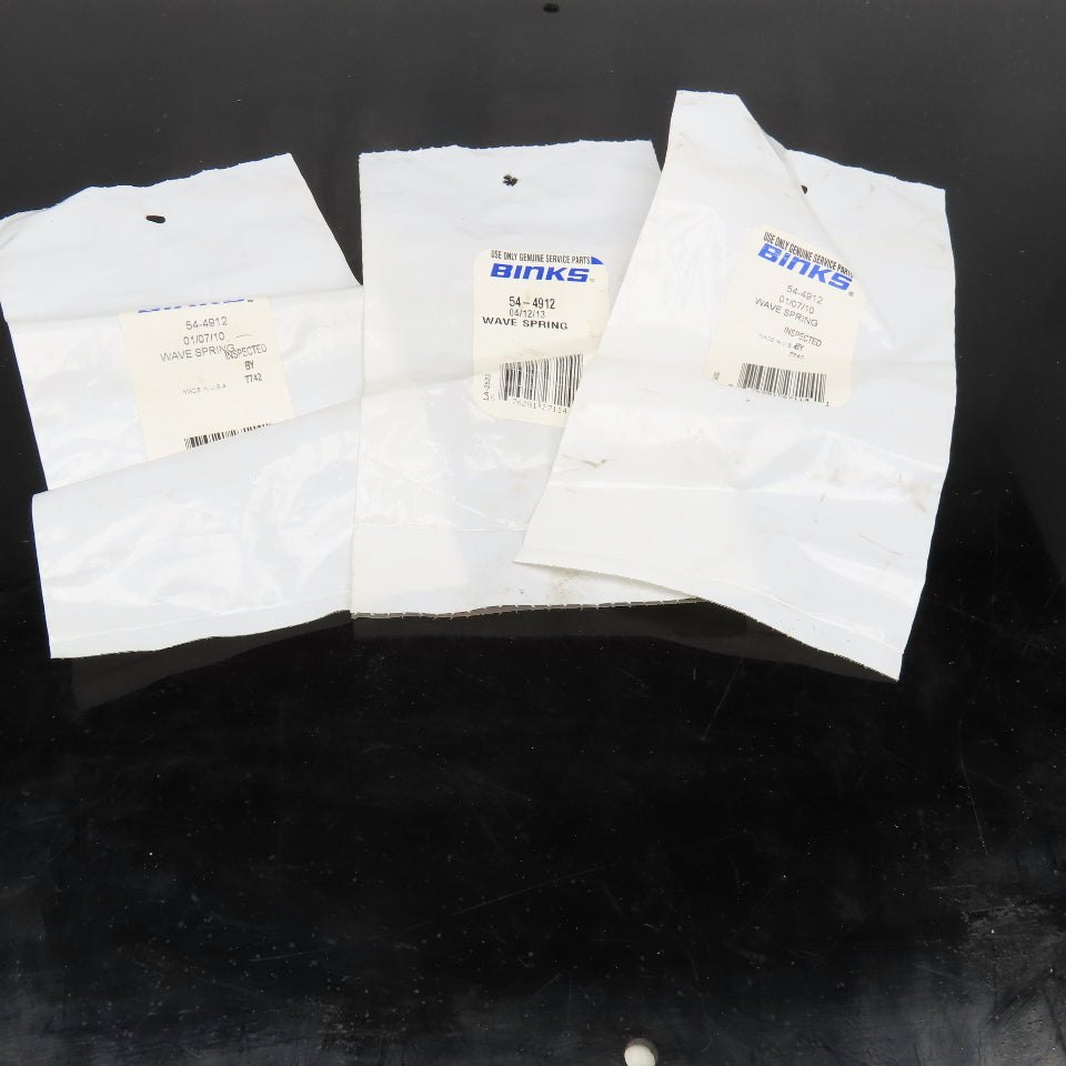 Binks 54-4912 Wave Spring Lot Of 3