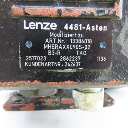 Weg Lenze TE1BF0X0 1.8kW AC Electric Motor 3435RPM 440-480V 3PH 90S-02 Frame