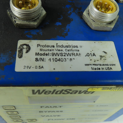 Proteus 9WS2WRAE-001A Weld Saver Flow Controller 24V 0.5A