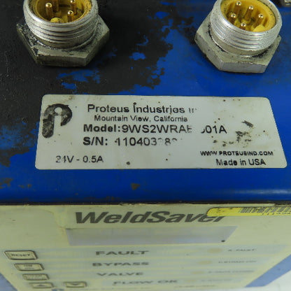 Proteus 9WS2WRAE-001A Weld Saver Flow Controller 24V 0.5A