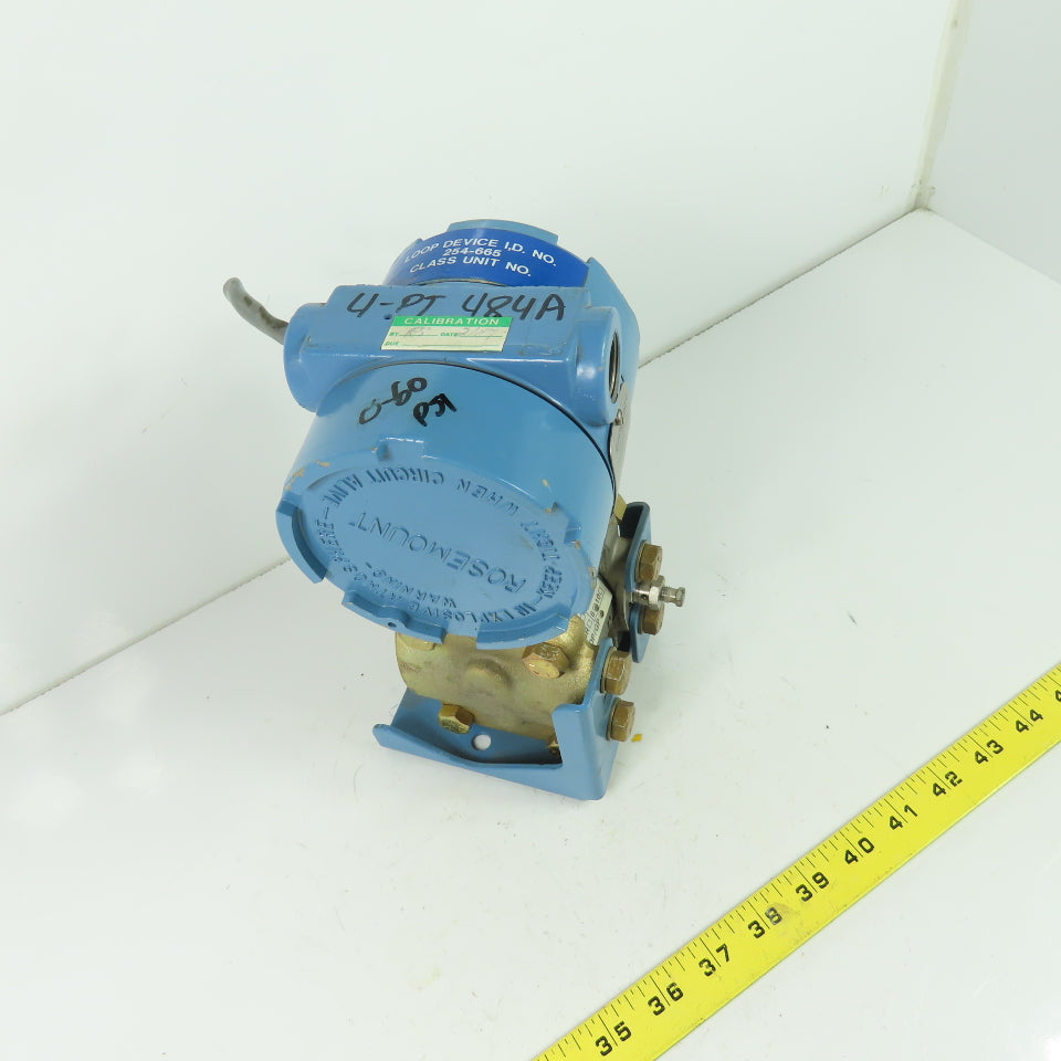 Rosemount 1151GP6E22B2 Pressure Transmitter 0-100 PSIG 45VDC Max 4-20Ma