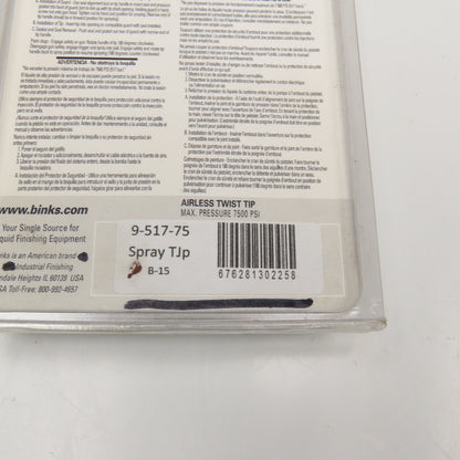 Binks 9-517-75 Pit Bull Airless Twist Tip 7500PSI
