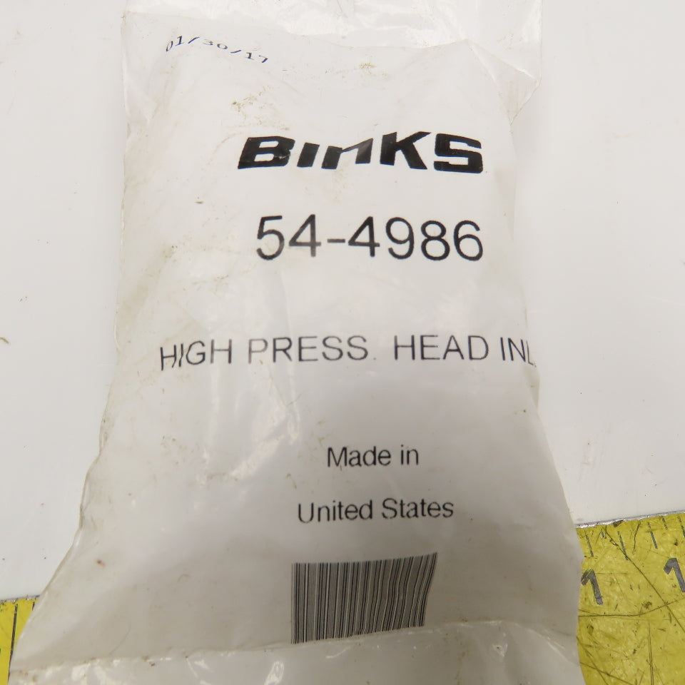 Binks 54-4986 High Pressure Head Inlet