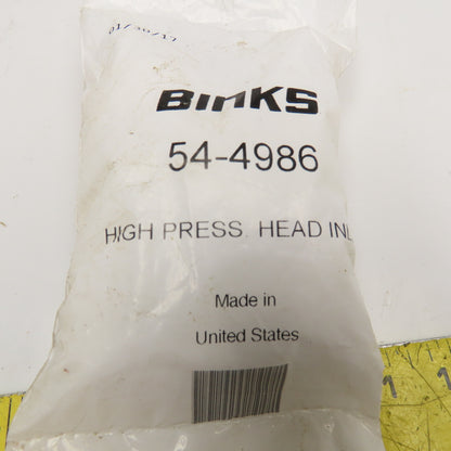 Binks 54-4986 High Pressure Head Inlet