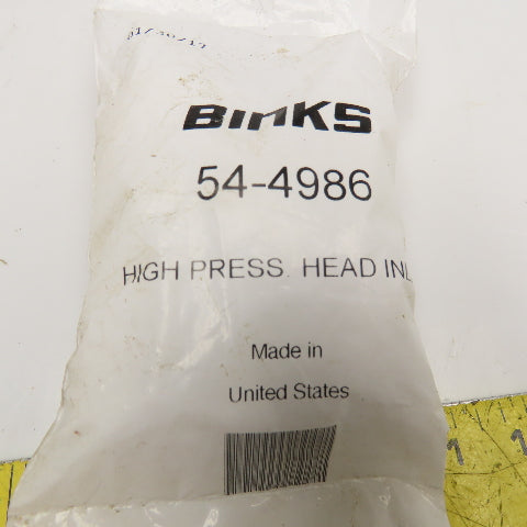 Binks 54-4986 High Pressure Head Inlet