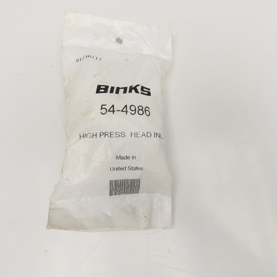 Binks 54-4986 High Pressure Head Inlet