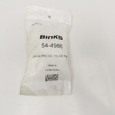 Binks 54-4986 High Pressure Head Inlet