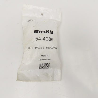 Binks 54-4986 High Pressure Head Inlet