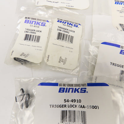 Binks 54-4910 Trigger Lock AA-1500 Lot Of 8