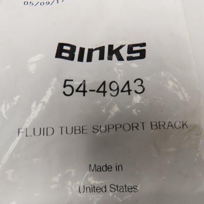 Binks 54-4943 Fluid Tube Support Bracket Lot Of 2
