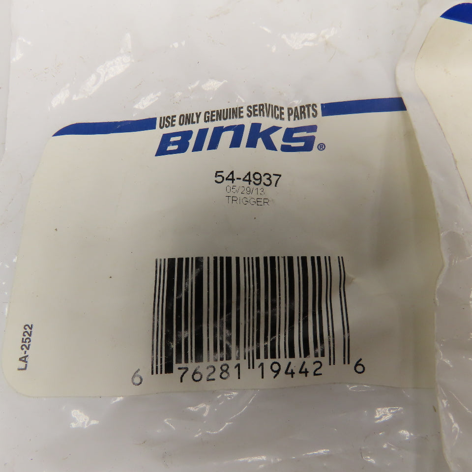 Binks 54-4937 Trigger Assembly Lot Of 3