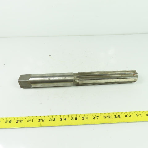 UB 1-1/2" HSS 10 Flute Chucking Reamer 13" OAL 6-1/2" Flutes 1-1/8" Shank USA