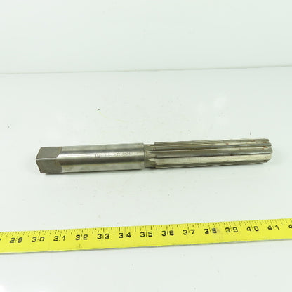 UB 1-1/2" HSS 10 Flute Chucking Reamer 13" OAL 6-1/2" Flutes 1-1/8" Shank USA