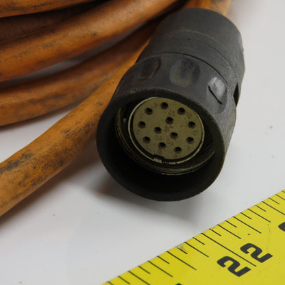 Indramat IKS0374 Servo Cordset Cable Orange 19m Length