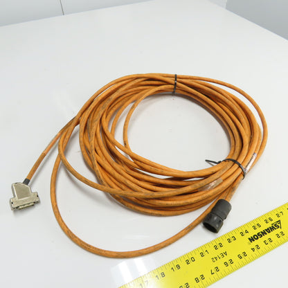 Indramat IKS0374 Servo Cordset Cable Orange 19m Length