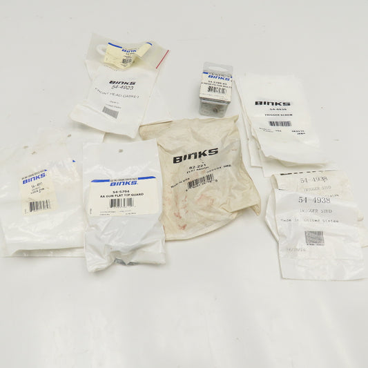 Binks Misc. 54- Part Number AA Gun Trigger Gasket Filter Part Assortment Lot/14
