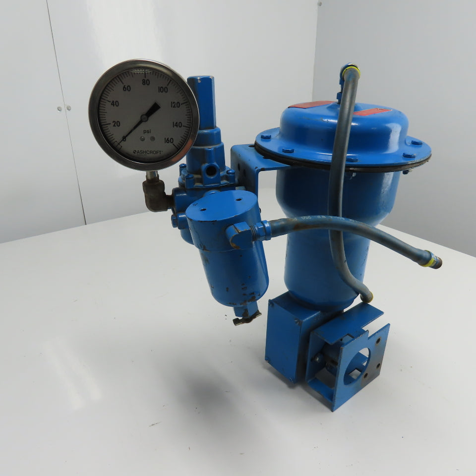Jamesbury 1/2" Pneumatic Valve Actuator 0-160PSI Gage