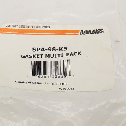 DeVilbiss SPA-98-K5 Gasket Multipack 5 Per Pack
