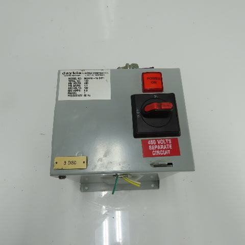 Daykin MDGTB-13 Disconnect Transformer Pri 480V Sec 120V 6.3A Total VA 750 1PH