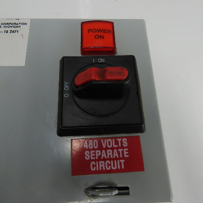 Daykin MDGTB-13 Disconnect Transformer Pri 480V Sec 120V 6.3A Total VA 750 1PH
