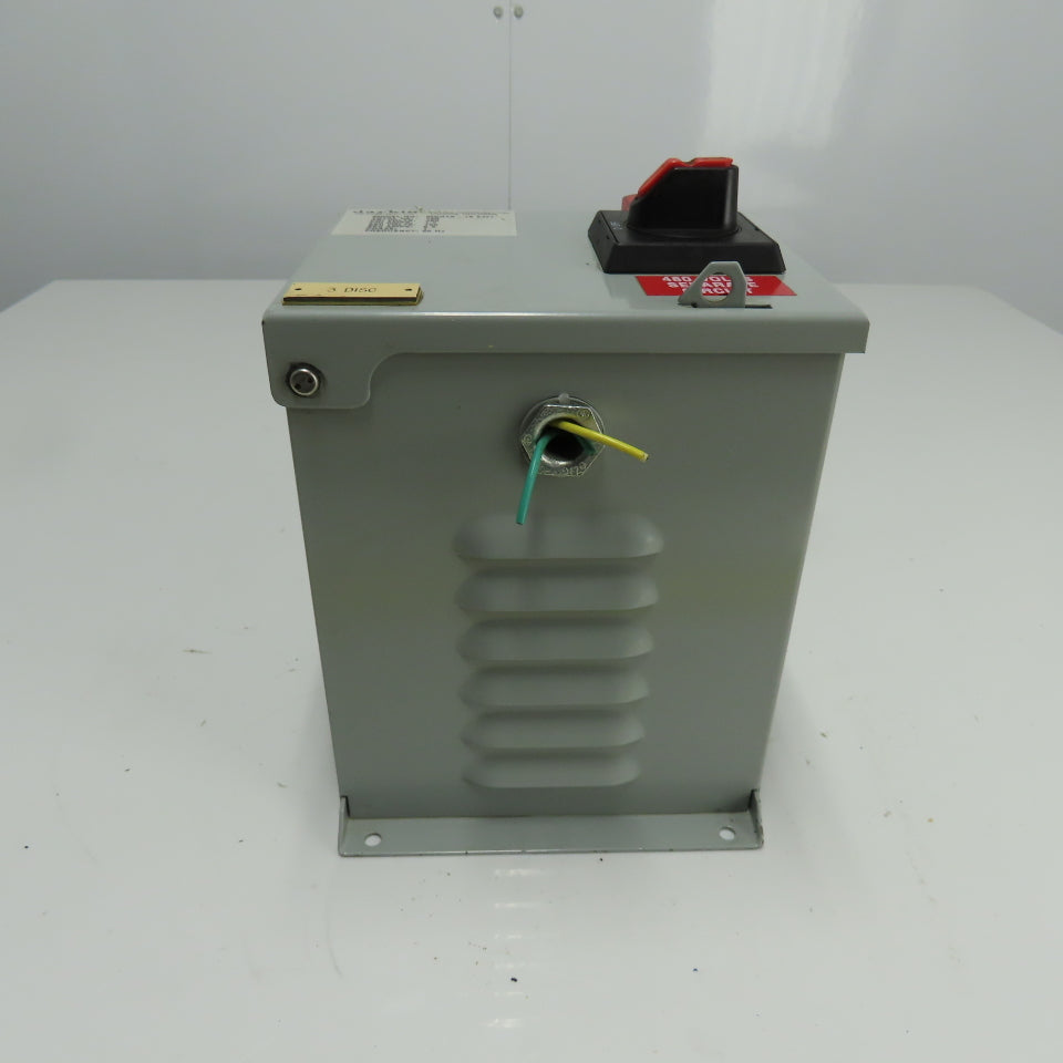 Daykin MDGTB-13 Disconnect Transformer Pri 480V Sec 120V 6.3A Total VA 750 1PH