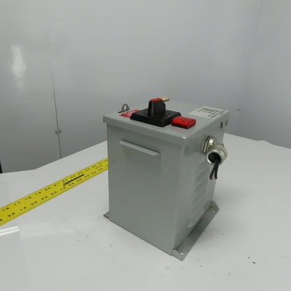 Daykin MDGTB-13 Disconnect Transformer Pri 480V Sec 120V 6.3A Total VA 750 1PH