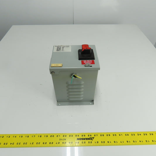 Daykin MDGTB-13 Disconnect Transformer Pri 480V Sec 120V 6.3A Total VA 750 1PH