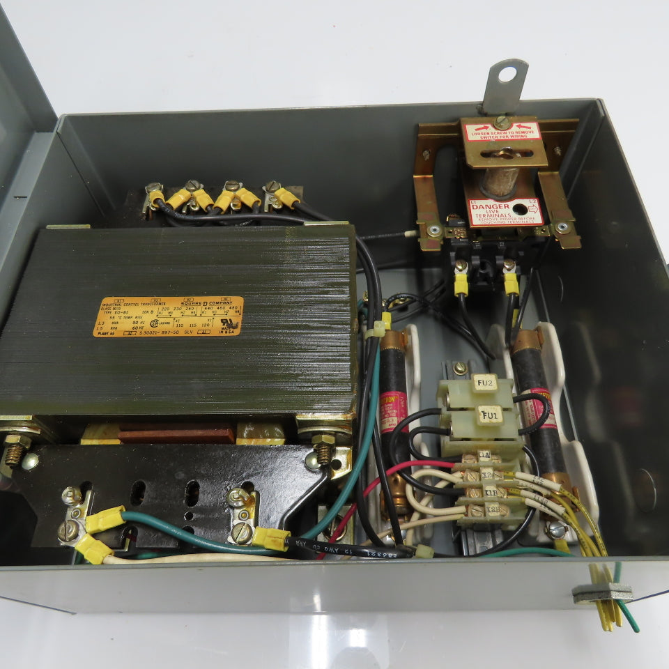 Square D SK5271V Class 9070 Disconnect Transformer Pri 230/460V Sec 115V 1500VA