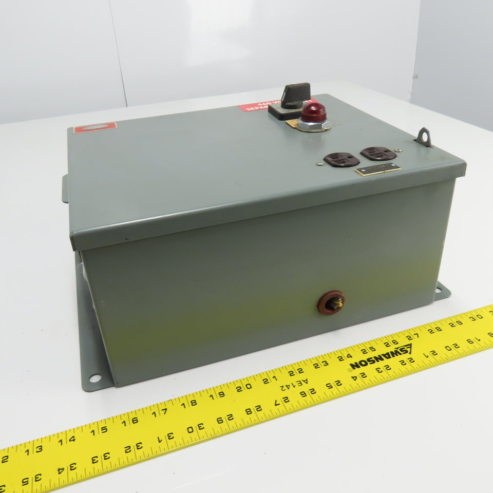 Daykin APFS-01 Enclosed Disconnect Transformer Pri 460V Sec 115V 2000VA
