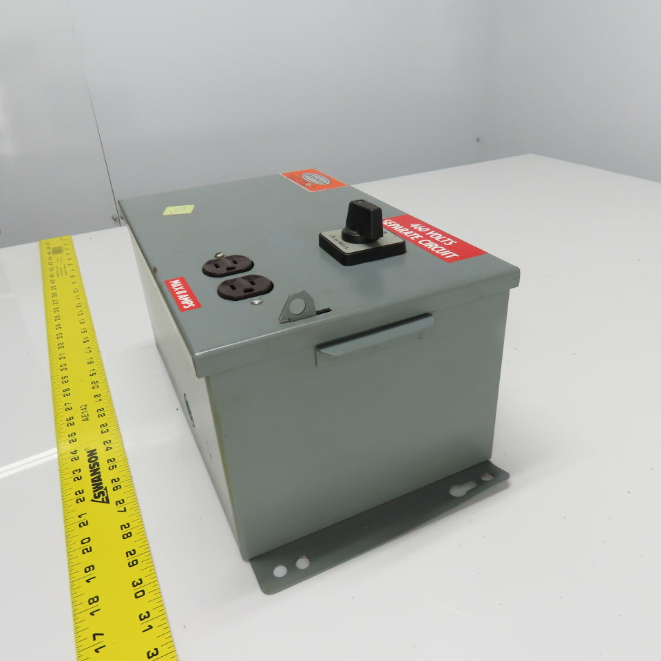 Daykin LTFS-05 Enclosed Disconnect Transformer Pri 460V Sec 115V 1000VA