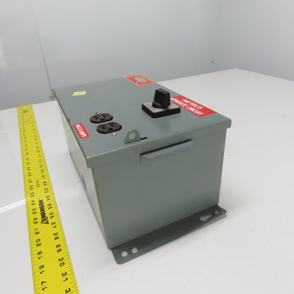 Daykin LTFS-05 Enclosed Disconnect Transformer Pri 460V Sec 115V 1000VA
