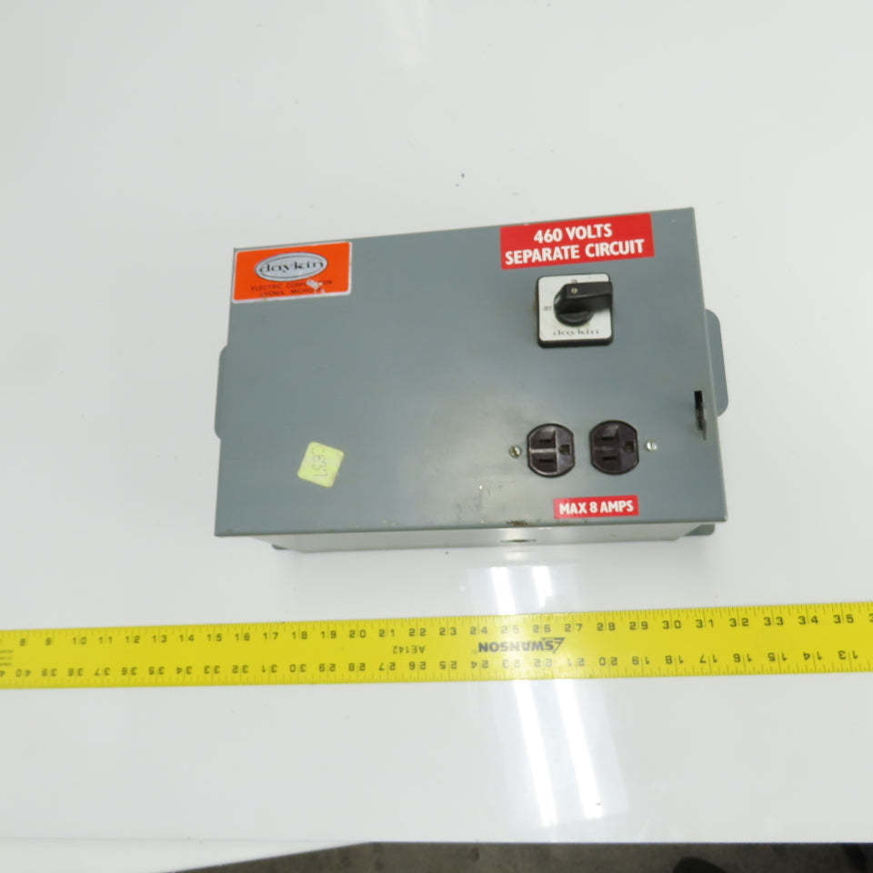 Daykin LTFS-05 Enclosed Disconnect Transformer Pri 460V Sec 115V 1000VA