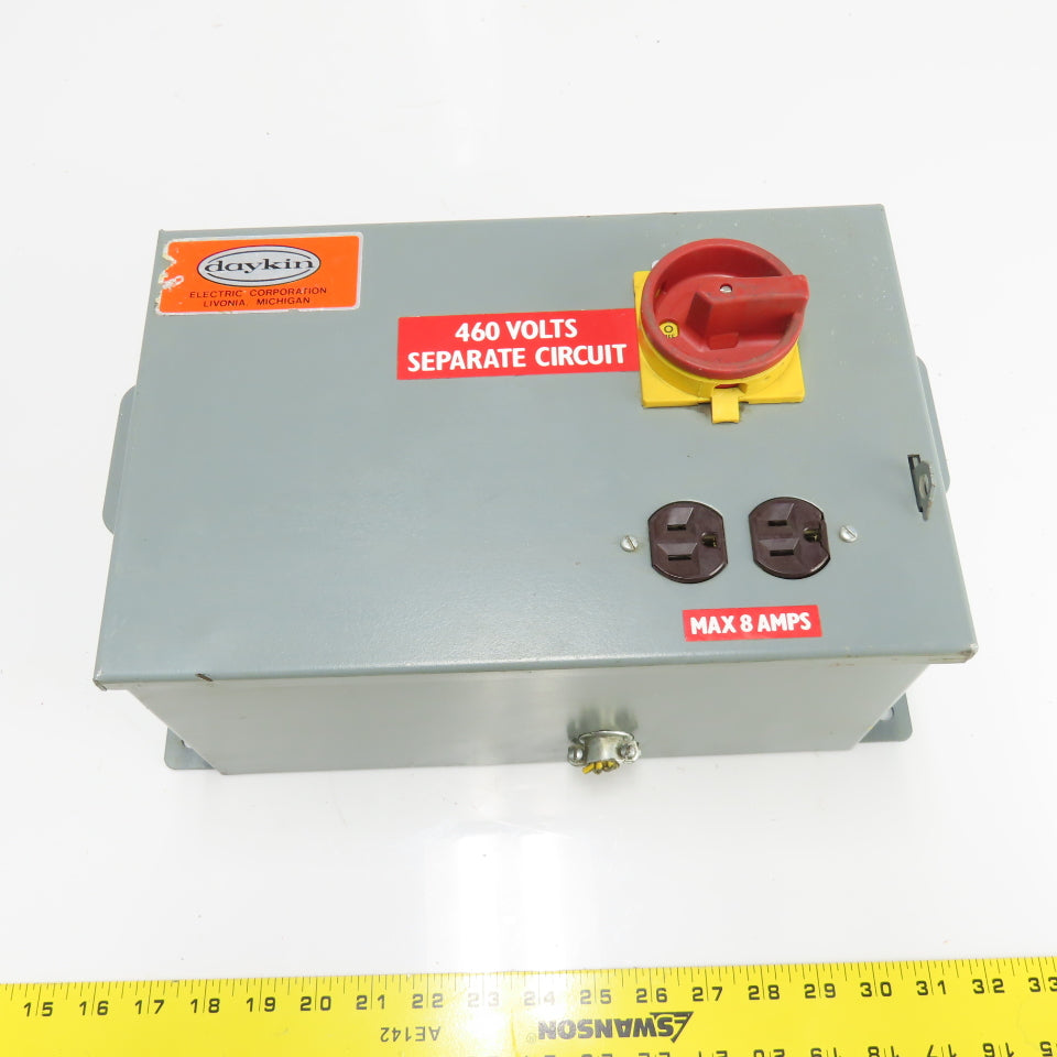 Daykin LTFS-05 Enclosed Disconnect Transformer Pri 460V Sec 115V 1000VA