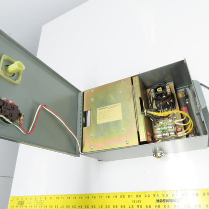 Daykin LTFS-05 Enclosed Disconnect Transformer Pri 460V Sec 115V 1000VA