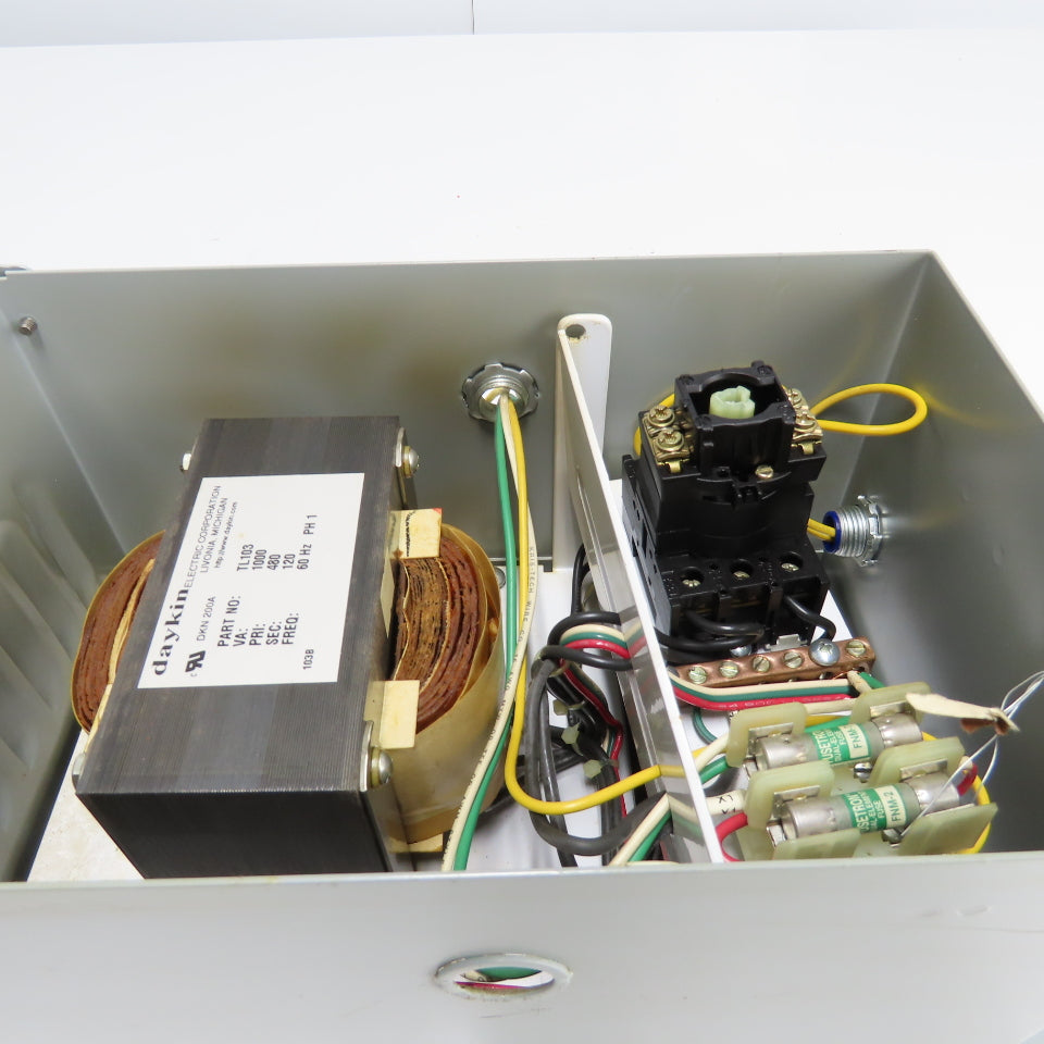 Daykin LTFS-05 Enclosed Disconnect Transformer Pri 460V Sec 120V 1000VA