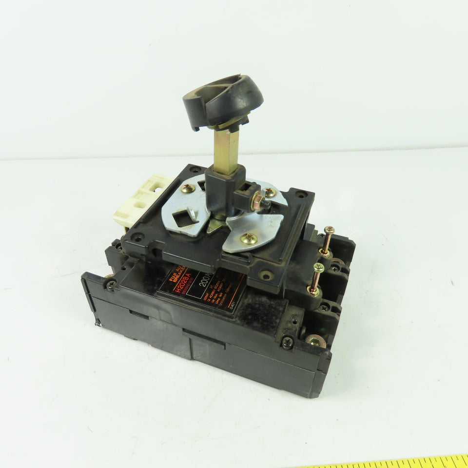 Fuji H202BA 200A Circuit breaker 600VAC 8KV W/ Disconnect Switch