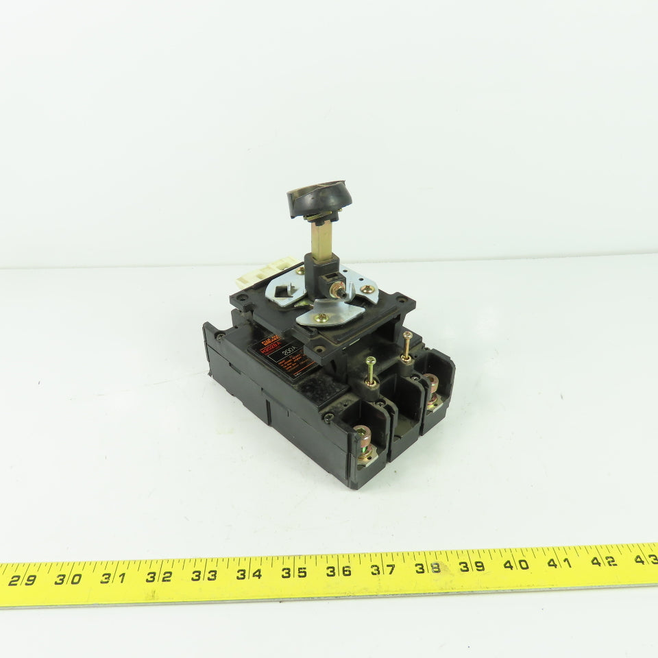Fuji H202BA 200A Circuit breaker 600VAC 8KV W/ Disconnect Switch