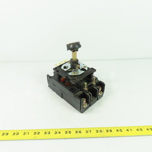 Fuji H202BA 200A Circuit breaker 600VAC 8KV W/ Disconnect Switch