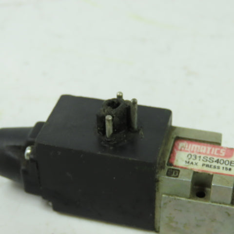 Numatics 031SS400E011B61 Pneumatic Solenoid Valve 158PSIG Max 24VDC Coil